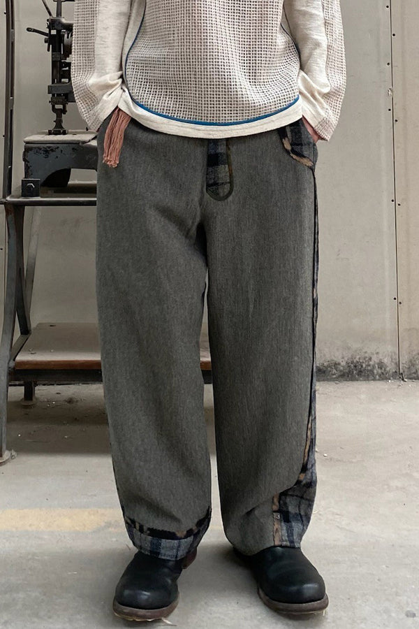 Communs with left trousers loose pants AW22-P225A